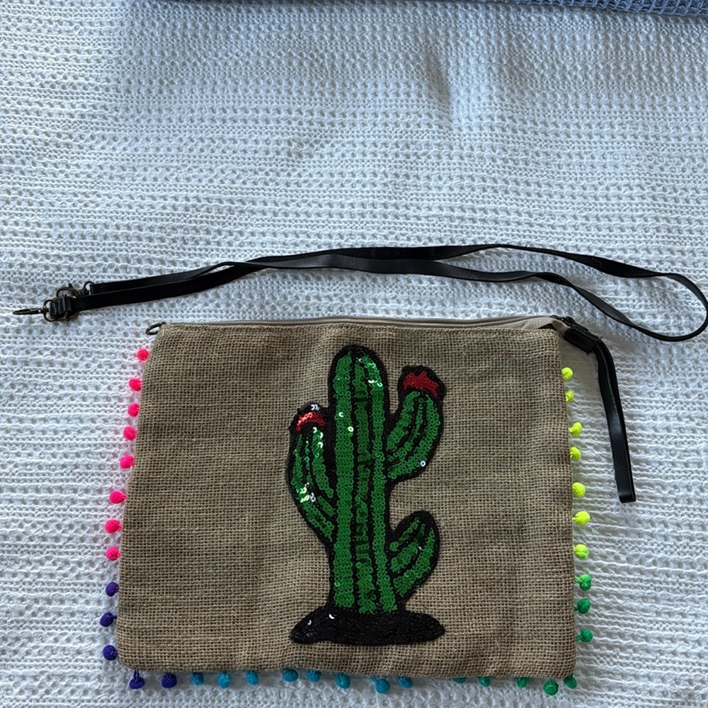 Sequin Cactus Clutch - Picture 9 of 16